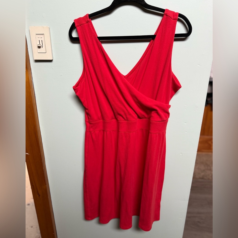 Maurices Red Ribbed Knit Dress